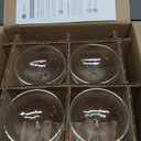 Libbey Paneled Cocktail Coupe Glasses, 8.5 Oz Stemmed, Fine Ribbed Line Coupe Glass Set of 4, Dishwasher Safe Cocktail Martini Glasses