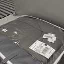 Seat Covers for 2015-2025 Ford F150 SuperCrew & 2017-2025 F250/F350/F450 Super Duty Crew Cab Pickup XL XLT Lariat King Ranch | Full Set Front and Rear(Black & Gray)