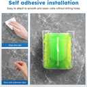 CALIDAKA 2Pcs Bathroom Wipes Holder, Kitchen Wipes Storage, Wall-Mounted Tissue Holder, Non-Slip Flushable Wipes Box, Wipe Container, Wipes Holder for Kitchen Bathroom (Clear+Clear Grey)