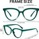 OCCI CHIARI Cat Eye Reading Glasses for Women Fashion Ladies Readers 1.0 1.25 1.5 1.75 2.0 2.25 2.50 2.75 3.0 3.5 (Green)
