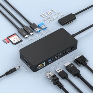 New MS Surface Dock 2, 11-in-1 Surface Pro Docking Station 4K@60HZ HDMI+VGA, Surface Docking Station for Surface Pro 11/10/9/8/X/7/6/5/4/3, Surface Laptop 6/5/4/3/2/1, Laptop Go 3/2/1, Book