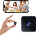 Hidden Cameras - Spy Camera - 1080P HD Indoor Camera - Mini Nanny Cam with Night Vision & Motion Detection- Indoor/Outdoor Wireless Security Cameras for Home, Car, Baby & Pet Monitoring(Square)-X1