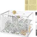 Smash Box for Money, Clear Acrylic Large Size Unbreakable Piggy Bank, Piggy Bank for Adults, Money Saving Challenge for Cash Coin, Fun Home Decor(10x7x5.7in)