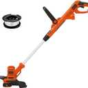 BLACK+DECKER Weed Wacker with Auto Feed, 14-Inch 2 in 1 String Trimmer Lawn Edger, Powerful 6.5-Amp Lightweight Electric Weed Eater (BESTA510)