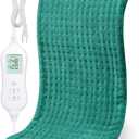 NOWWISH Heating Pad for Back Pain & Cramps Relief, Moist Heat Pad for Neck & Shoulder, Auto Shut Off, Machine Washable, Gifts for Women, 12"x 24" Green