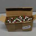 Huwena 4 Pcs 10 ft Christmas Bead Garland for Christmas Tree Decorations Acrylic Beaded Garland for Tree Fireplace DIY Ornament Holiday Party Indoor Wedding Decorations(Red, Green, White)