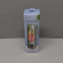 Portable Personal Electric Blender500ML Portable Shakes and Smoothies Blender12 Blades USB Rechargeable Small BlendersMixingCompactConvenient and Versatile(Purple)