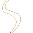 Lanyards for ID Badges Necklace Chain Lanyard for Keys Gold Stainless Steel ID Badge Holder