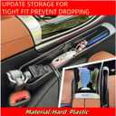 2-Pack Adjustable Car Seat Gap Filler (8.46"12.99"), Multifunctional Seat Side Organizer, Universal Fit Gap Stopper with Push-Pull Design, Prevents Items from Falling Between Seats