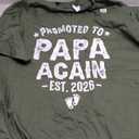 Promoted to Papa Again est. 2026 Expecting Father T-Shirt, 3XL