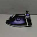 Hamilton Beach Steam Iron for Clothes & Garment Steamer with Smooth Press Stainless Steel Soleplate, 1200 Watts, 8 Retractable Cord, Black (14214)