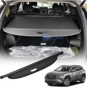 Vesul Compatible with Hyundai Tucson 2025-2022 PVC Retractable Cargo Cover Security Shade Shield Tonneau Cover Anti-Peeping Luggage Privacy Screen Black
