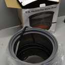 5.5L Heated Water Bowl, 1.45Gal Large Heated Dog Bowls for Outside, Outdoor Winter Waterproof Heat Pet Water Bowl with Chew Resistant Power Cord & LED Neon for Dog/Cat/Chicken/Duck/Rabbit