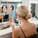 3 x 2-Pack Letter Compact Mirror, 1X/3X Magnifying and Portable Makeup Mirror, Travel Small Pocket Mirror for Women