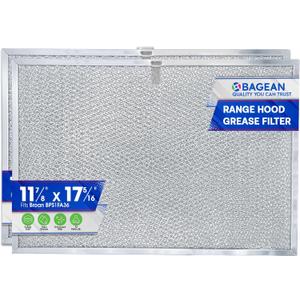 Bagean Stove Hood Vent Filter 11.81"x17.32" BPS1FA36 Compatible with Broan Range Hood Filter Replacement - Fit's Allure Range Overhead Aluminum Screen - Blocks Grease & Filters Over Oven Air (2-Pack)