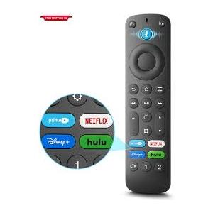 Replacement Voice Remote Control for All Fire-Series, TV Cube/Stick, Compatible with Stick 4K Max/4K (1st/2nd Gen), Stick (2nd/3rd Gen)/Lite/HD, Fit for Insignia/Toshiba/Pioneer Smart TV, Not for Roku