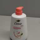 Dove Body Wash Rebalance White Peach & Rice Milk For 24hr Lotion-Soft Skin Moisturizing Skin Cleanser with No Sulfates No Parabens 30.6 oz