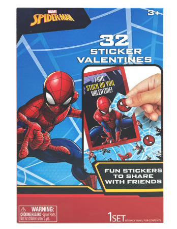 Exchange Cards Spiderman Stickers, 2 Pack