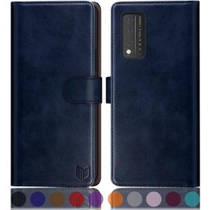 SUANPOT for T-Mobile Revvl V+/V Plus 5G with RFID Blocking Wallet case Credit Card Holder,Flip Book PU Leather Phone case Shockproof Cover Cellphone Women Men for TMobile Revvl V+ 5G case Wallet Blue