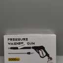 Pressure Washer Gun with Swivel, with Replacement Wand Extension, with M22 14mm & 15mm Fitting, 3/8" Quick Connect Plug, 5 Nozzle Tips with Nozzle Holder, 5000PSI, 41 Inch, Stainless Steel