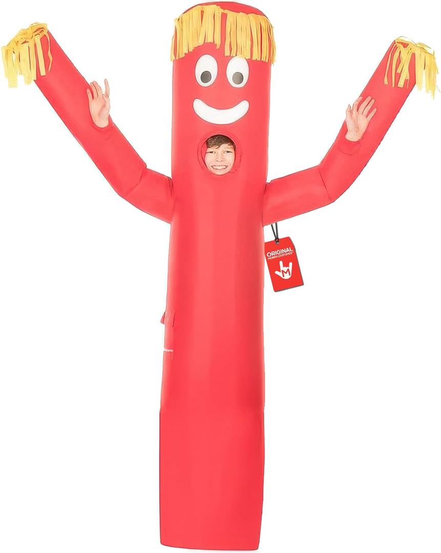 Morph Inflatable Tube Man Costume Kids, Tube Dancer Costume, Wacky Inflatable Tube Man Costume Kids, Kid Inflatable Costume