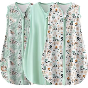 LITTLE TOTS BABY 3 Pack Spacious Toddler Sleep Sack Wearable Blanket – Ultra Soft Breathable Jersey-Like Sleep Solution for Night Sleep Comfort (18–24M)