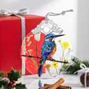 Christmas Ornaments: Stained Glass Ornament, Christmas Tree Ornament, Hanging Ornaments for Home Decor & Xmas Tree Decorations Exquisite Holiday Decor, Gifts & Holiday Present - Kingfisher