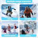 3 in 1 Beanie Hat with Scarf and Mask,Autumn and Winter Knitted Hat for Women (Gray)