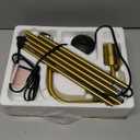 Oneach 63.75'' Industrial Antique Brass Gold Minimalist Floor Lamp for Living Room, Bedroom and Office