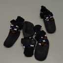 PUPTECK Dog Shoes for Hot Pavement Small Medium Large Size Dogs, Booties and Paw Protectors for Hardwood Floors, Grippy Socks to Prevent Licking Rubber Rain Hiking Boots for Senior Anti Slip (Checkered)