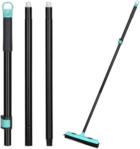 Kefanta Rubber Broom Pet Hair Remover Replacement Handle, Carpet Rake Broom Handle Refills (Not Include Broom Head)