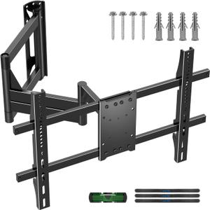 Suptek 40" Full Motion TV Mount for 32-82" TVs, 132 lbs max, VESA 600x400mm. Swivel, tilt & Corner fit. Heavy Duty for LED/OLED/QLED. Model MA1078L