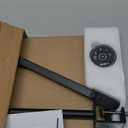 Led Desk Lamp for Office Home - Eye Caring Architect lamp with Clamp,Dual Screen Computer Monitor Work Smart Light: 24W 5 Color Flexible Adjustable Lighting Table Lamp for Study Drafting (Black)