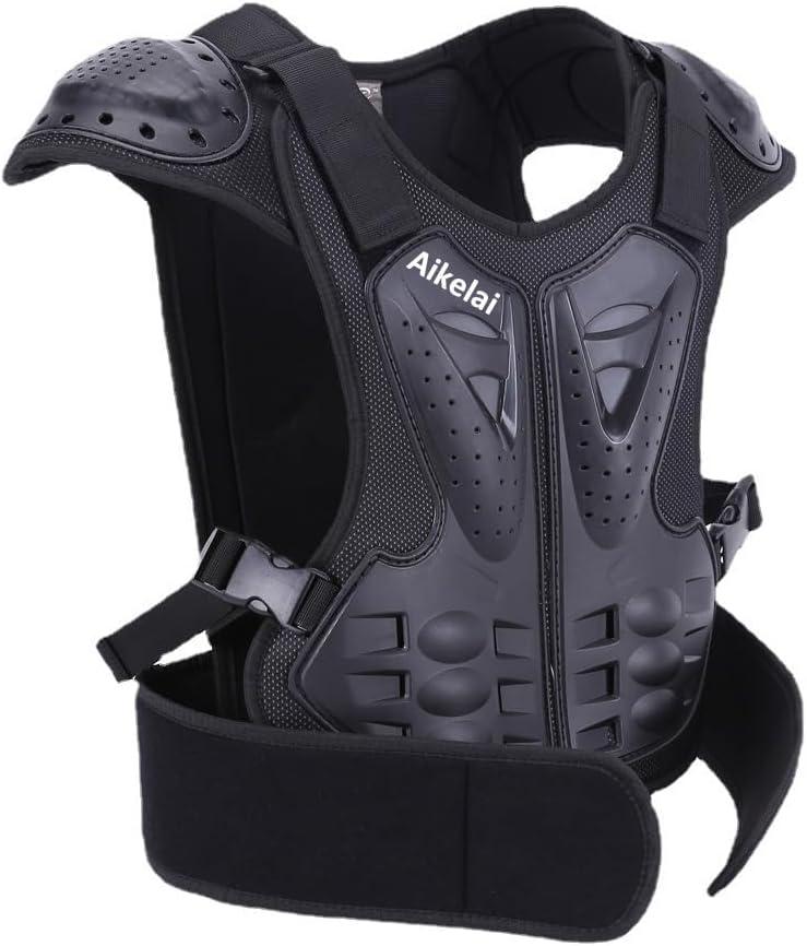 Youth Kids Chest Protector Dirt Bike Gear Motorcycle Chest Armor Motocross Dirtbike Protective Gear for Child, Boy and Girl (Large)