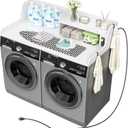 Washer Dryer Countertop with Power Outlet, 54"W x 27.5"D Laundry Countertop