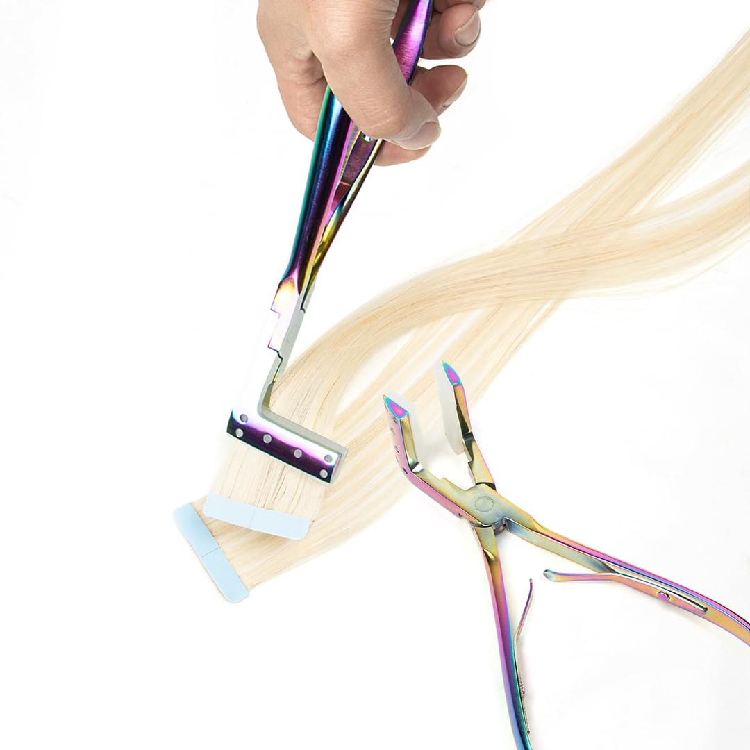 Tape In Extensions Tool, Tape in Pliers Professional Flat Surface Sealing Hair Extension Plier Tools for Hair Stylists, Apprentices, DIY Hair, Salon Tools & Hair Accessories