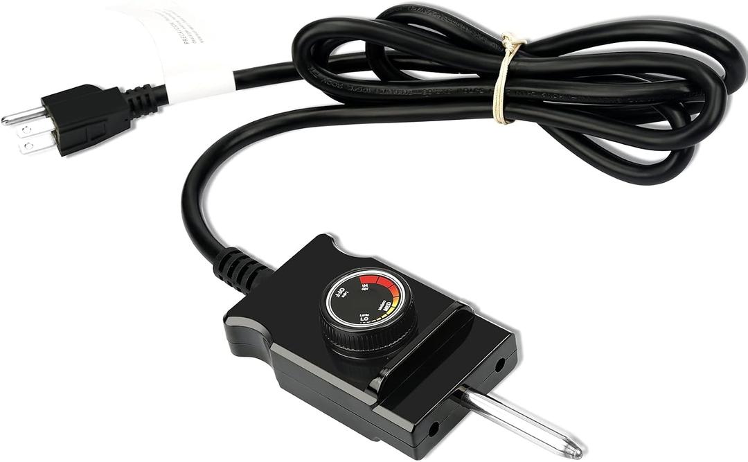 Power Cord for Masterbuilt Smoker Parts Analog Control Plug Dial Knob Temp Thermostat Controller Replacement Heating Element Electric Grill Turkey Fryers