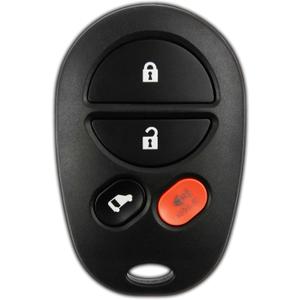 KeylessOption Key Fob Replacement for 2004 2005 2006 2007 2008 2009 2010 2011 2012 2013 2014 2015 2016 2017 2018 Toyota Sienna Keyless Entry Remote Control, 4-Button GQ43VT20T, Self Programming