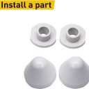 Wall Hung Toilet Hidden Tank Drain Pipe Set, Durable Plastic Compatible with TOTO THU334#01 - Includes Drain and Flush Pipes, Nuts, Easy Installation Fit TOTO Toilet Replacement Parts