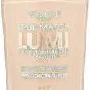 L'Oreal Paris True Match Lumi Healthy Luminous Makeup, N1-2 Soft Ivory Classic Ivory , 1 fl; oz.