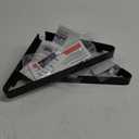 VOLPONE Bathroom Shelves Wall Mounted Glass Corner Shower Shelf for Bathroom Floating Shelf Tempered Glass Wall Organizer 2-Tier (Black)