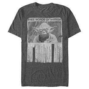 Star Wars Men's Regular Vintage Inspired Graphic Tees T-Shirt, Charcoal Heather, M