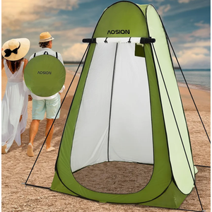 AOSION Privacy Shower Tent,Pop Up Changing Tent,Camp Bathroom Changing Dressing Room,Sun Sunshade Canopy Outdoor Rain Shelter for Camping Hiking Beach Picnic Fishing. (Green)