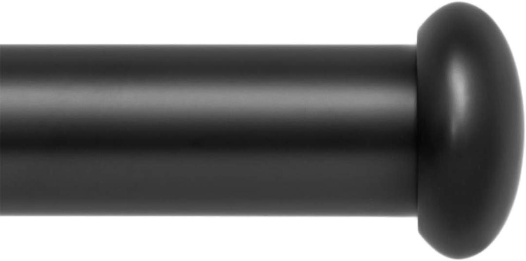 Ivilon Adjustable Window Curtain Rod - Heavy-Duty, Ideal for Living Room, Bedroom - Easy Install, Black 120-240 Inch