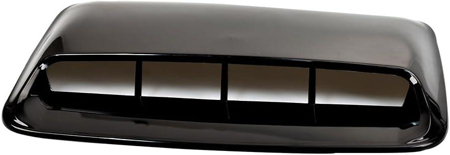 Car Air Flow Decorative,hood air vents for car,Intake Hood Scoop Turbo Bonnet Vent Cover,More sticky (Black)