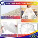 OKKEAI 8 Gallon Trash Bags 30L Garbage Bags Medium White Kitchen Trash Bags Wastebasket Liners for Bathroom,Home Office, Lawn,60 Count,Clear (Fits 7-10 Gallon Bins)