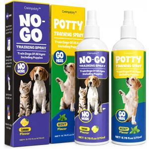2 x Dog Potty Training Spray Set, Puppy Pee Training Spray, Indoor & Outdoor Potty Training for Dogs, Stops Urination & Marking, Dog Training Essentials, 5.75 fl oz, 2 Pack