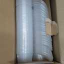 100 Pcs Baby Food Storage Containers 4 oz with Hinged Lids Small Disposable Plastic Puree Snack Sauce Food Freezer Containers, Stackable, Leakproof