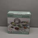 COOK WITH COLOR Mixing Bowls with Lids - 12 Piece Plastic Nesting Bowls Set includes 6 Prep Bowls and 6 Lids, Microwave Safe Mixing Bowl Set, Mint Embossed