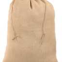CleverDelights 18" x 24" Burlap Bags - 2 Pack - 18x24 Inch Jute Burlap Drawstring Sacks